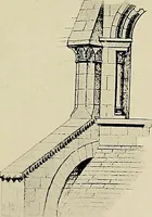 An illustration from Medieval architecture, its origins and development, with lists of monuments and bibliographies (1909)
