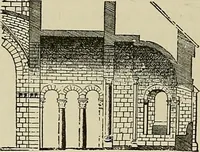 An illustration from Medieval architecture, its origins and development, with lists of monuments and bibliographies (1909)