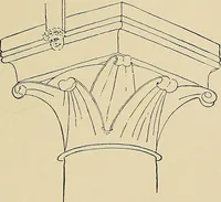 An illustration from Medieval architecture, its origins and development, with lists of monuments and bibliographies (1909)