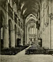 An illustration from Medieval architecture, its origins and development, with lists of monuments and bibliographies (1909)
