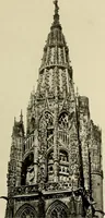 An illustration from Medieval architecture, its origins and development, with lists of monuments and bibliographies (1909)
