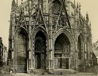 An illustration from Medieval architecture, its origins and development, with lists of monuments and bibliographies (1909)