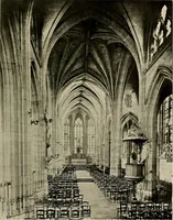 An illustration from Medieval architecture, its origins and development, with lists of monuments and bibliographies (1909)