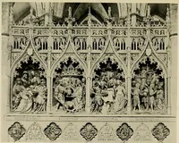 An illustration from Medieval architecture, its origins and development, with lists of monuments and bibliographies (1909)