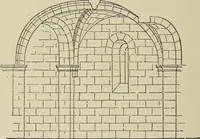 An illustration from Medieval architecture, its origins and development, with lists of monuments and bibliographies (1909)