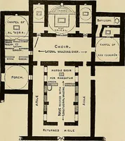 An illustration from Medieval architecture, its origins and development, with lists of monuments and bibliographies (1909)