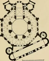 An illustration from Medieval architecture, its origins and development, with lists of monuments and bibliographies (1909)