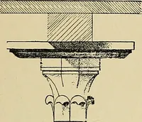 An illustration from Medieval architecture, its origins and development, with lists of monuments and bibliographies (1909)