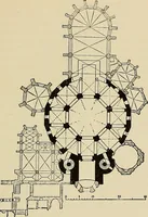An illustration from Medieval architecture, its origins and development, with lists of monuments and bibliographies (1909)