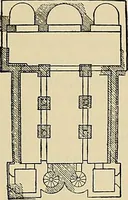 An illustration from Medieval architecture, its origins and development, with lists of monuments and bibliographies (1909)