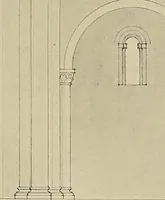An illustration from Medieval architecture, its origins and development, with lists of monuments and bibliographies (1909)