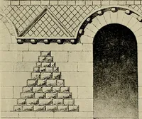 An illustration from Medieval architecture, its origins and development, with lists of monuments and bibliographies (1909)