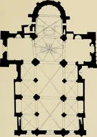 An illustration from Medieval architecture, its origins and development, with lists of monuments and bibliographies (1909)