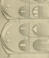 An illustration from Medieval architecture, its origins and development, with lists of monuments and bibliographies (1909)