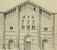 An illustration from Medieval architecture, its origins and development, with lists of monuments and bibliographies (1909)