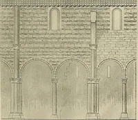 An illustration from Medieval architecture, its origins and development, with lists of monuments and bibliographies (1909)