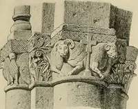 An illustration from Medieval architecture, its origins and development, with lists of monuments and bibliographies (1909)