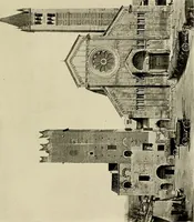 An illustration from Medieval architecture, its origins and development, with lists of monuments and bibliographies (1909)