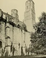 An illustration from Medieval architecture, its origins and development, with lists of monuments and bibliographies (1909)