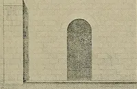 An illustration from Medieval architecture, its origins and development, with lists of monuments and bibliographies (1909)