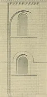 An illustration from Medieval architecture, its origins and development, with lists of monuments and bibliographies (1909)