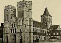 An illustration from Medieval architecture, its origins and development, with lists of monuments and bibliographies (1909)