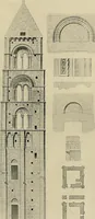 An illustration from Medieval architecture, its origins and development, with lists of monuments and bibliographies (1909)