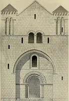 An illustration from Medieval architecture, its origins and development, with lists of monuments and bibliographies (1909)