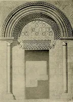 An illustration from Medieval architecture, its origins and development, with lists of monuments and bibliographies (1909)