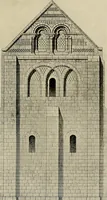 An illustration from Medieval architecture, its origins and development, with lists of monuments and bibliographies (1909)