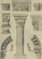 An illustration from Medieval architecture, its origins and development, with lists of monuments and bibliographies (1909)