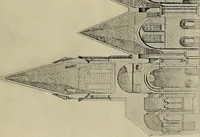 An illustration from Medieval architecture, its origins and development, with lists of monuments and bibliographies (1909)