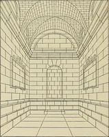 An illustration from Medieval architecture, its origins and development, with lists of monuments and bibliographies (1909)