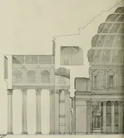 An illustration from Medieval architecture, its origins and development, with lists of monuments and bibliographies (1909)