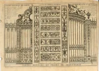 An illustration from Cours d'architecture qui comprend les ordres de Vignole : avec des commentaires, les figures & descriptions de ses plus beaux bâtimens, & de ceux de Michel-Ange : plusieurs nouveaux desseins, ornemens & préceptes concernant la distribution, la décoration ... & tout ce qui regarde l'art de bâtir : avec une ample explication par ordre alphabetique de tous les termes (1693)