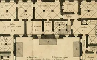 An illustration from Cours d'architecture qui comprend les ordres de Vignole : avec des commentaires, les figures & descriptions de ses plus beaux bâtimens, & de ceux de Michel-Ange : plusieurs nouveaux desseins, ornemens & préceptes concernant la distribution, la décoration ... & tout ce qui regarde l'art de bâtir : avec une ample explication par ordre alphabetique de tous les termes (1693)