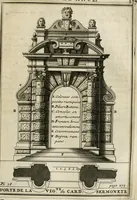 An illustration from Cours d'architecture qui comprend les ordres de Vignole : avec des commentaires, les figures & descriptions de ses plus beaux bâtimens, & de ceux de Michel-Ange : plusieurs nouveaux desseins, ornemens & préceptes concernant la distribution, la décoration ... & tout ce qui regarde l'art de bâtir : avec une ample explication par ordre alphabetique de tous les termes (1693)