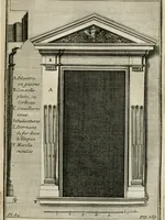 An illustration from Cours d'architecture qui comprend les ordres de Vignole : avec des commentaires, les figures & descriptions de ses plus beaux bâtimens, & de ceux de Michel-Ange : plusieurs nouveaux desseins, ornemens & préceptes concernant la distribution, la décoration ... & tout ce qui regarde l'art de bâtir : avec une ample explication par ordre alphabetique de tous les termes (1693)