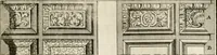 An illustration from Cours d'architecture qui comprend les ordres de Vignole : avec des commentaires, les figures & descriptions de ses plus beaux bâtimens, & de ceux de Michel-Ange : plusieurs nouveaux desseins, ornemens & préceptes concernant la distribution, la décoration ... & tout ce qui regarde l'art de bâtir : avec une ample explication par ordre alphabetique de tous les termes (1693)