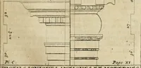 An illustration from Cours d'architecture qui comprend les ordres de Vignole : avec des commentaires, les figures & descriptions de ses plus beaux bâtimens, & de ceux de Michel-Ange : plusieurs nouveaux desseins, ornemens & préceptes concernant la distribution, la décoration ... & tout ce qui regarde l'art de bâtir : avec une ample explication par ordre alphabetique de tous les termes (1693)
