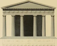 An illustration from The civil architecture of Vitruvius : comprising those books of the author which relate to the public and private edifices of the ancients (1812)