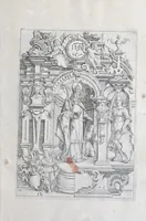 An illustration from Architectvra, oder, Verzeichnuss allerhand Eynfassungen an Thüren, Fenstern vnd Decken : u. sehr nützlich vnnd dienlich allen Mahlern, Bildthawern, Steinmetzen, Schreinern, vnd andern Liebhabern dieser Kunst (1609)