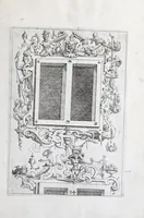An illustration from Architectvra, oder, Verzeichnuss allerhand Eynfassungen an Thüren, Fenstern vnd Decken : u. sehr nützlich vnnd dienlich allen Mahlern, Bildthawern, Steinmetzen, Schreinern, vnd andern Liebhabern dieser Kunst (1609)
