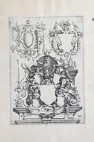 An illustration from Architectvra, oder, Verzeichnuss allerhand Eynfassungen an Thüren, Fenstern vnd Decken : u. sehr nützlich vnnd dienlich allen Mahlern, Bildthawern, Steinmetzen, Schreinern, vnd andern Liebhabern dieser Kunst (1609)