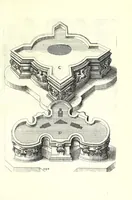 An illustration from Architectvra von Ausstheilung, Symmetria vnd Proportion der fünff Seulen : vnd aller darauss volgender Kunst Arbeit von Fenstern, Caminen, Thürgerichten, Portalen, Bronnen vnd Epitaphien ... (1598)