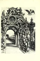 An illustration from Architectvra von Ausstheilung, Symmetria vnd Proportion der fünff Seulen : vnd aller darauss volgender Kunst Arbeit von Fenstern, Caminen, Thürgerichten, Portalen, Bronnen vnd Epitaphien ... (1598)