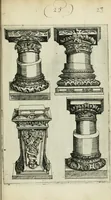 An illustration from Architectvra, vonn Ausstheijlung der fünff Seülen, vnd aller darausz folder Kunst vnd Arbeit von Festern, Camin, Thürgerichten, Portale, Bruñen vnd Epitaphie (1612)