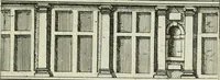 An illustration from Architectvra, vonn Ausstheijlung der fünff Seülen, vnd aller darausz folder Kunst vnd Arbeit von Festern, Camin, Thürgerichten, Portale, Bruñen vnd Epitaphie (1612)