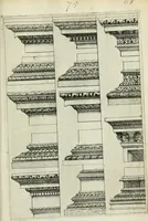 An illustration from Architectvra, vonn Ausstheijlung der fünff Seülen, vnd aller darausz folder Kunst vnd Arbeit von Festern, Camin, Thürgerichten, Portale, Bruñen vnd Epitaphie (1612)