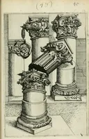 An illustration from Architectvra, vonn Ausstheijlung der fünff Seülen, vnd aller darausz folder Kunst vnd Arbeit von Festern, Camin, Thürgerichten, Portale, Bruñen vnd Epitaphie (1612)